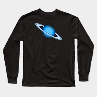 Blue Space Planet Unknown Long Sleeve T-Shirt